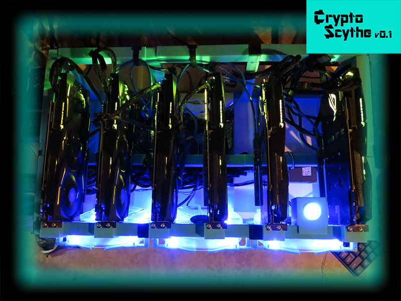 CryptoScythe 6GPU prototype complete