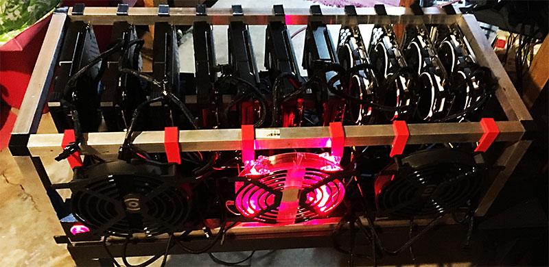 CryptoScythe v0.4 eleven RX 570 mining rig