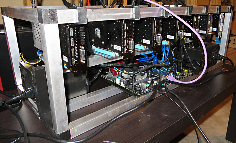 CryptoScythe v0.4 multi-GPU AMD mining rig