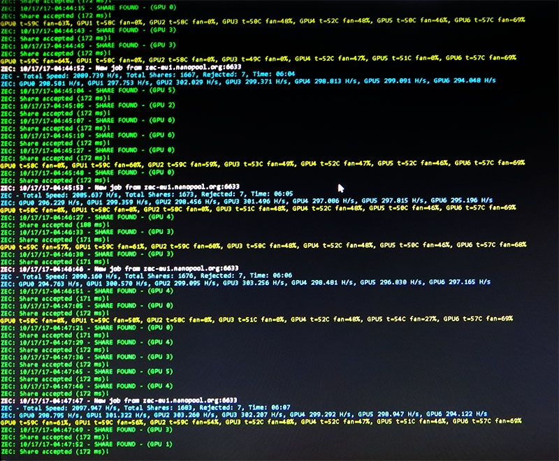 Zcash mining with Claymore on AMD GPUs